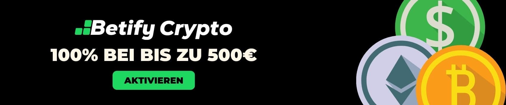 Betify-Bonus für Spieler von Kryptowährungen 